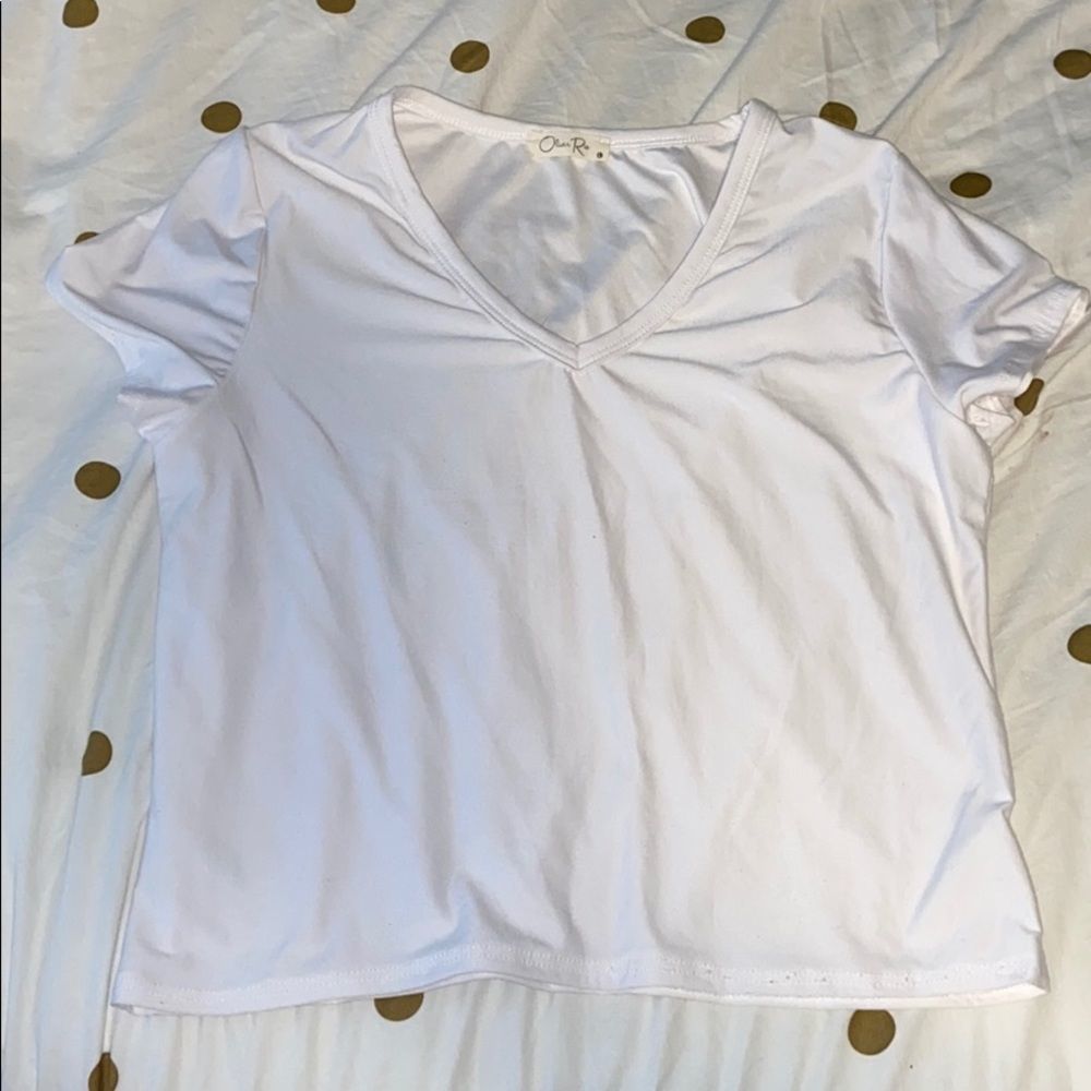 White crop top